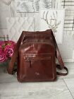 lovely THE BRIDGE Chestnut leather  Backpack rucksack MEDIUM