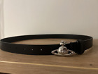 Vivienne Westwood Belt Gürtel Schwarz Buckle Orb