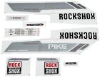 Kit Adesivi Forcella Rock Shox PIKE 26" SILVER-WHITE/STICKERS ROCK SHOX PIKE 26"