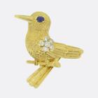 Cartier Sapphire and Diamond Bird Brooch