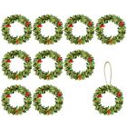 10pcs Mini Ghirlanda di Natale,Ghirlanda Natalizia Piccola,4.5CM (x6y)