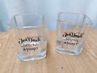 Set 2 BICCHIERI Jack Daniel s quadrati nuovi