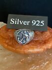 Silver Mermaid And Anchor Signet Ring