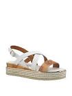 Alviero martini 15480326 white beige sandalo zeppa cinturino