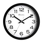 25cm Ravel Wall Clock White Dial Black Surround