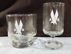 Set of 2 American Airlines Inflight Service Glasses