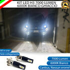 KIT LED FENDINEBBIA FIAT / ABARTH 500 595 LAMPADE LED H3 BIANCO XENO 7000 LUMEN