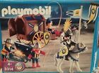 playmobil medieval recaudador caballero leon