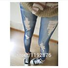 +  LEGGINGS DENIM JEANS PANTALONI ELESTICIZZATI PANTACOLLANT LEGGINS DONNA