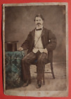 PHOTO CDV CABINET UOMO LUIGI ANDREOLI LUIGI FINE 800 PRIMI 900  ( F 16 )