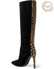 RRP€1375 GIUSEPPE ZANOTTI Suede Leather Boots US10 UK7 EU40 Black Made in Italy