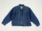 Blue land jacket jeans giubbino XS vintage bomber giacca denim usato donna T7770