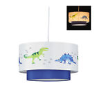 Lampadario Dino, lampada da soffitto per la cameretta dei bambini, dinosauri