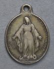 Medaglia devozionale religiosa votiva miracolosa in argento Roma XIX secolo