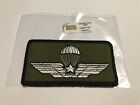 PATCH  BREVETTO PARACADUTISTA MILITARE   - VO  BIANCO