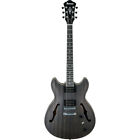 Ibanez Artcore AS53 TKF Transparent Black Flat Chitarra semiacustica nera