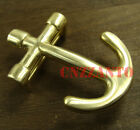 Solid Brass Belt Buckles Plate Anchor shaped Classical for 38mm belt Z217