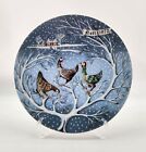 Haviland Limoges Three French Hens 1972 Christmas Plate