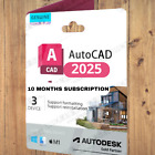 Autodesk AutoCad2025 10 Months Subscription PC/Mac 3 Devices