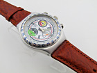 SWATCH IRONY CHRONO ALL OVER - MIT LEDERARMBAND - REFURBISHED