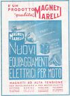 PUBBLICITA  1934 MAGNETI MARELLI MOTOCICLETTA FANALI DINAMO FARI EQUIPAGGIAMENTO