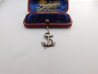 Sterling Silver Nautical Anchor Charm Pendant Vintage c1970