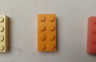 LEGO Bayer  Test Brick 7xC 05 non-standard light orange