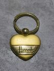 HARRODS rarity BRASS HEART KEYRING