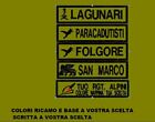 Toppa patch NOME ESERCITO LAGUNARI PARACADUTISTI FOLGORE ALPINI