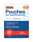 Pouches per Plastificazione 11x15 80 micron Confezione da 100 Fogli Nikoffice