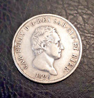 5 Lire Argento 1829 Regno di Sardegna Carlo Felice