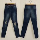 CALZEDONIA Leggings jeans strappi Tg XS