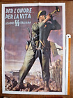 Poster/Manifesto Per l onore, legione SS italiana Illustratore BOCCASILE WW2