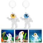 2 Pieces Fish Tank Decor Planet Statues Charm Astronaut Aquarium Ornaments