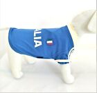 Maglia maglietta cane abbigliamento per cani Italia nazionale calcio azzurro