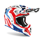 AIROH AVIATOR ACE SWOOP CASCO FUORISTRADA OFF ROAD ROSSO BIANCO BLU CROSS ENDURO