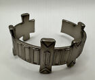 HOUSE OF HARLOW 1960 Vintage Textured Tribal Cuff Bracelet Adjustable NEW