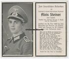 Orig. Sterbebild Gebirgsjäger Offizier Leutnant + NETTUNO Anzio Italien 1944