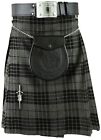 Grey Scottish Mens Kilt Tartan Kilts Traditional Highland dress