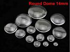 Transparent Clear Round Flatback Glass Cabochon Dome No Hole 6mm-60mm For Choice