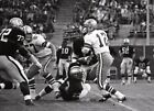 Roger Staubach John Matuszak COWBOYS RAIDERS NFL 1970s Orig 35mm Photo B/W Slide