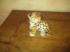 Ronzan Italy Leopard Baby Figur Tier Keramik oder Porzellan Italien