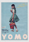 POSTER YOMO YOGURT RIPRODUZIONE DI PUBBLICITA  VINTAGE CM 48X33 ADVERT REPRO