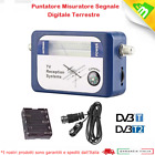 PUNTATORE MISURATORE DI CAMPO SEGNALE ANTENNA DIGITALE TERRESTRE FINDER DVB-T