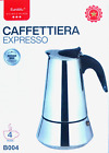 Caffettiera 4 Tazze In Acciaio Inox Moka Caffè Espresso Per Ogni Piano Cottura