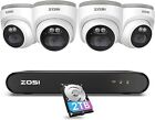 ZOSI 4MP Kit Videosorveglianza PoE, 8CH 2TB NVR con 4X 4MP Telecamera PoE, C220