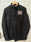 Barbour International Crown Steve McQueen Waxed Jacket. Small. Black