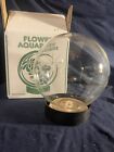 Vintage Flower Aquarium Terrarium Planter Glass Globe Plastic Stand Crystal Ball