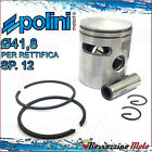 PISTONE COMPLETO POLINI D.41,8 FASCE SPINOTTO 12 MODIFICA D.41 PIAGGIO CIAO SI