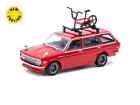 Tarmac Works Datsun Bluebird 510 Wagon Red Die Cast 1/64